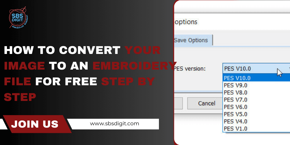 How to Convert Your Image to an Embroidery File for Free step by step
