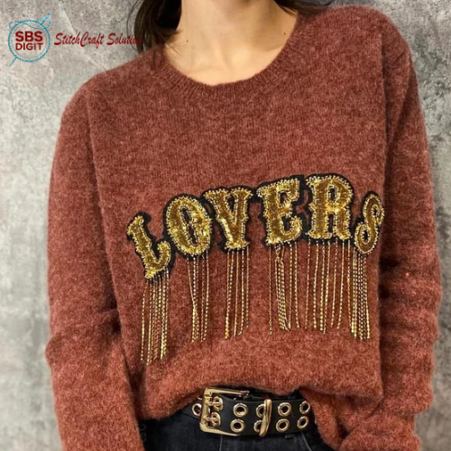 sequin letter patches