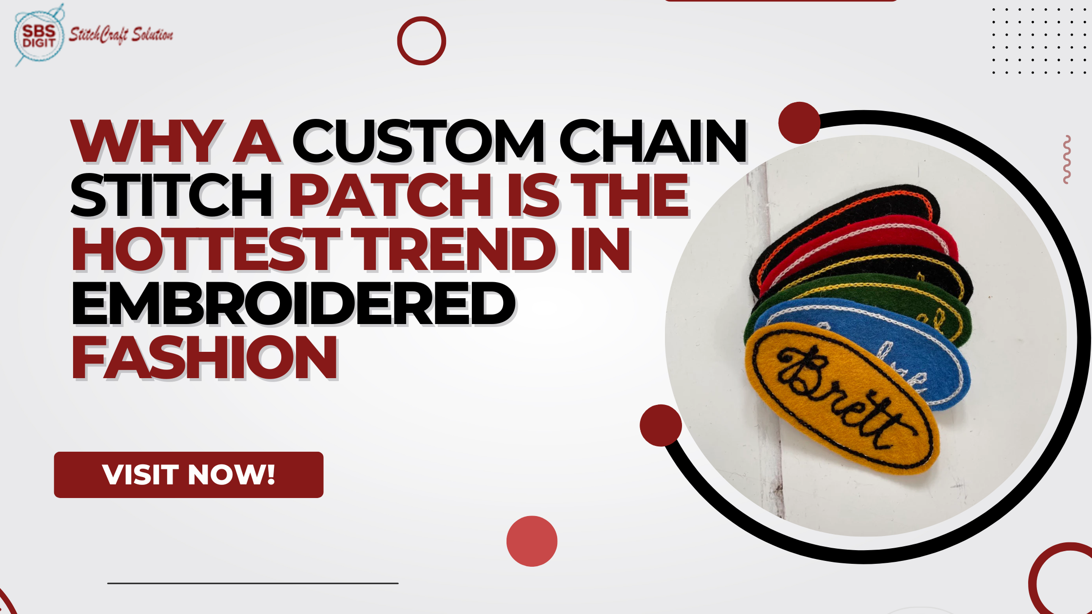 Why a Custom Chain Stitch Patch is the Hottest Trend in Embroidered Fashion