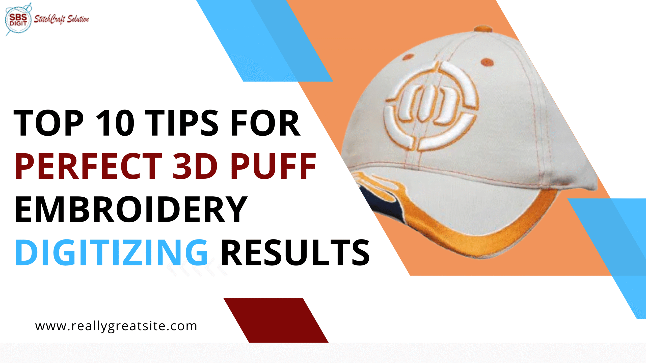 Top 10 Tips for Perfect 3D Puff Embroidery Digitizing Results