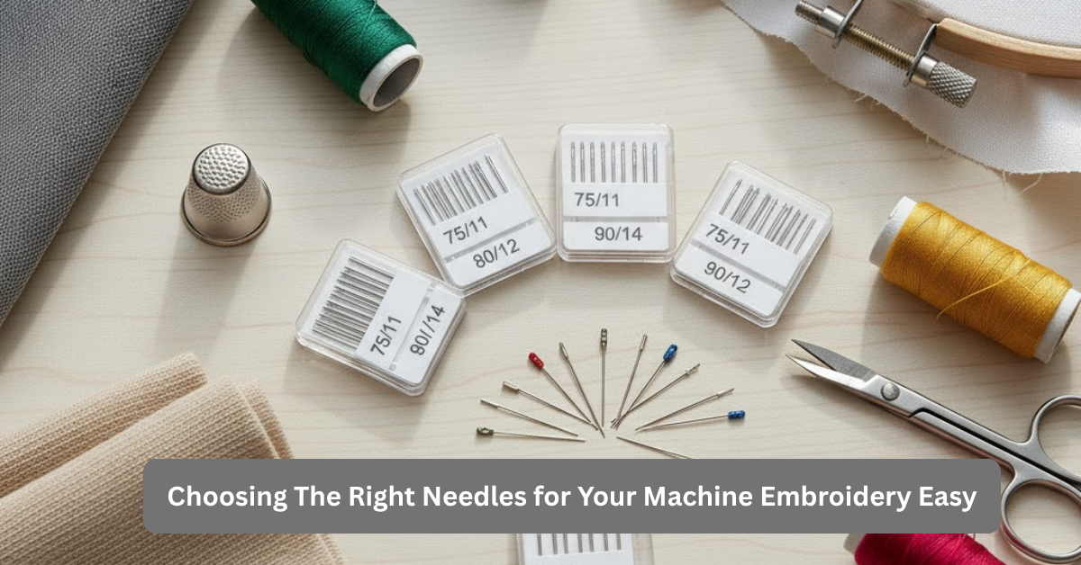 Choosing The Right Needles for Your Machine Embroidery Easy