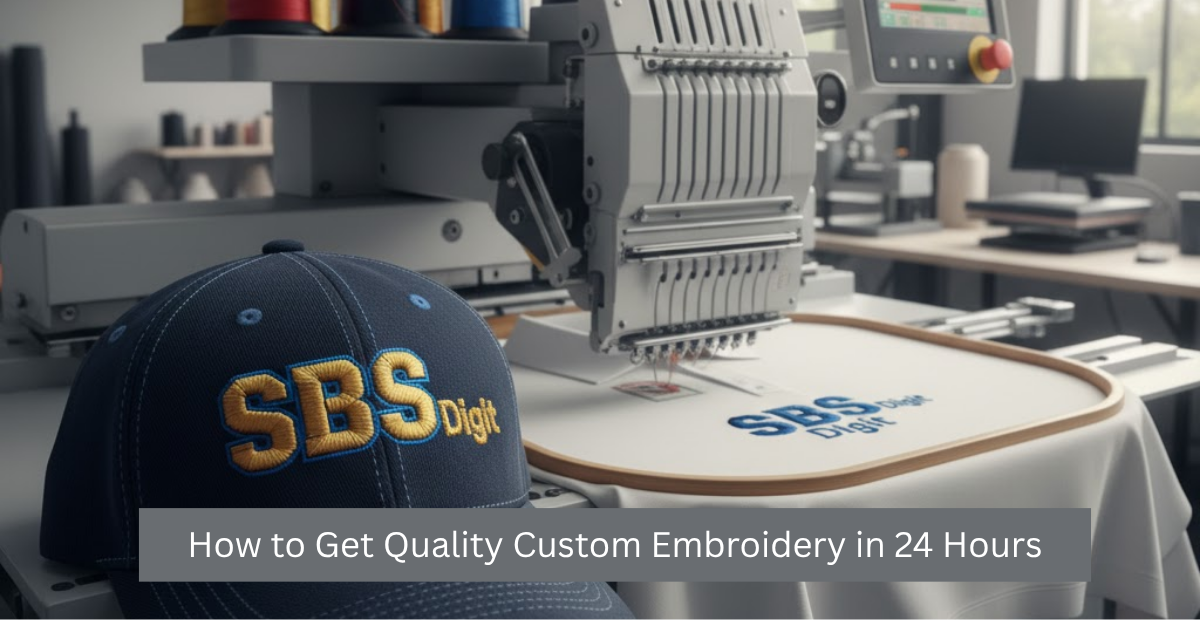 How to Get Quality Custom Embroidery in 24 Hours