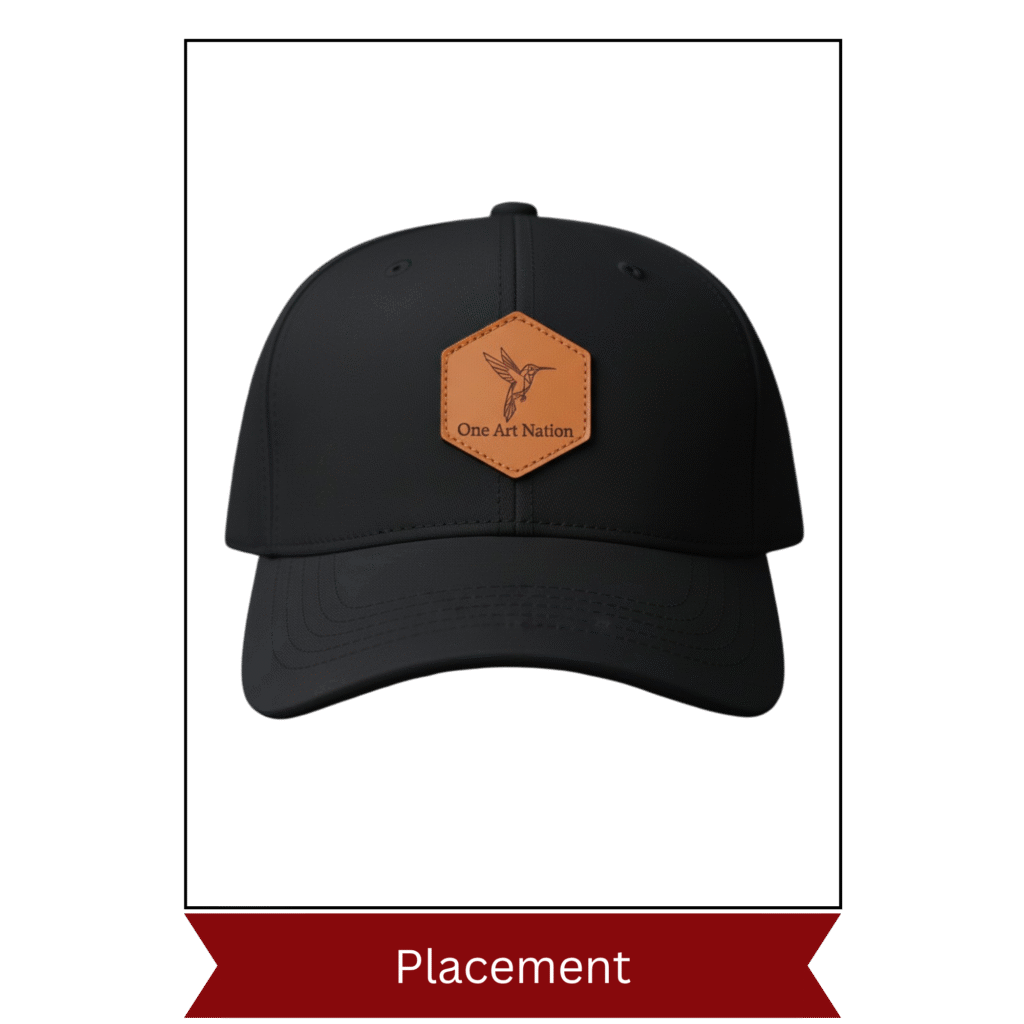 Custom Leather Patch 3 Leather Patch placement 1