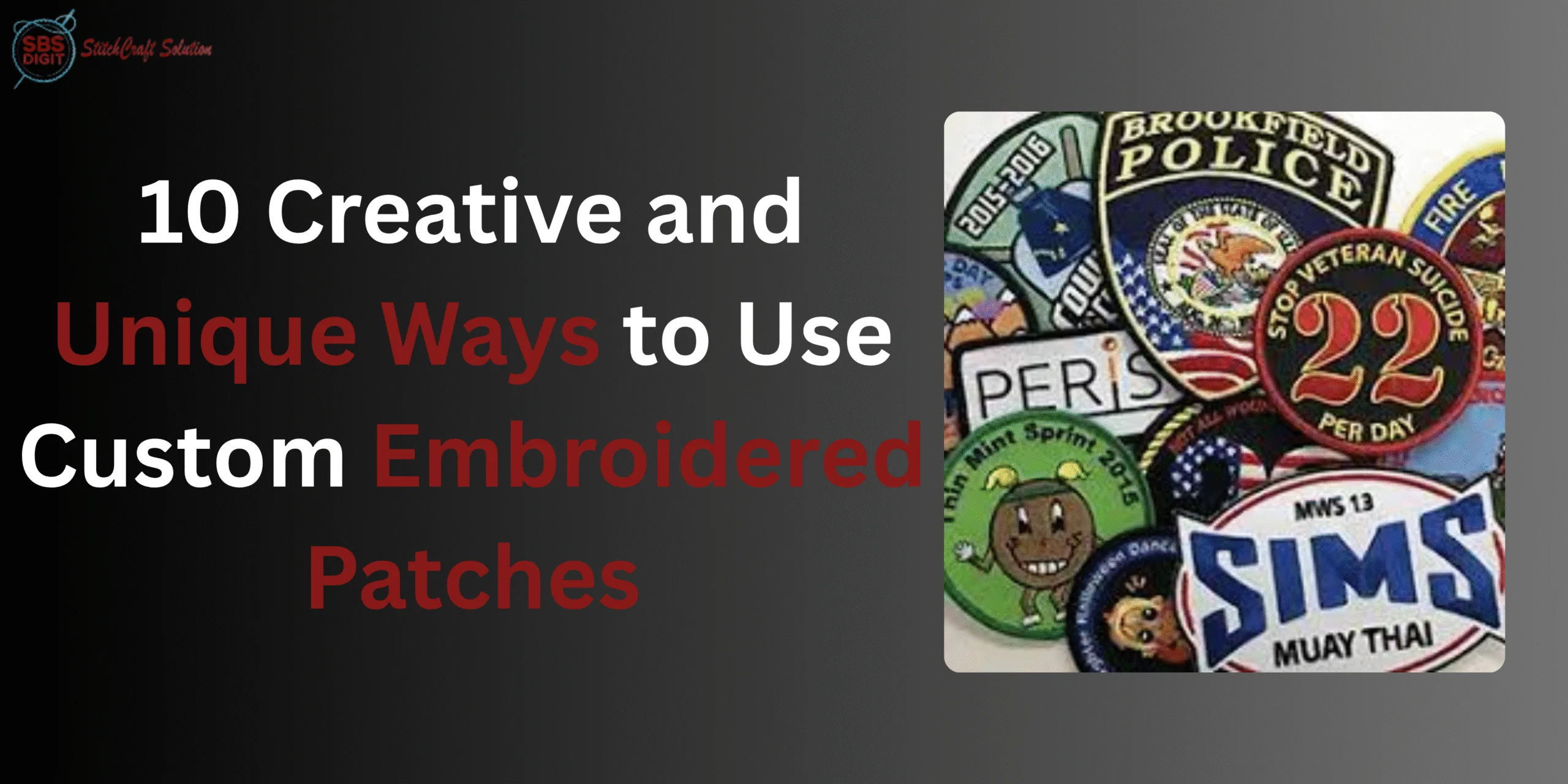 10 Creative and Unique Ways to Use Custom Embroidered Patches