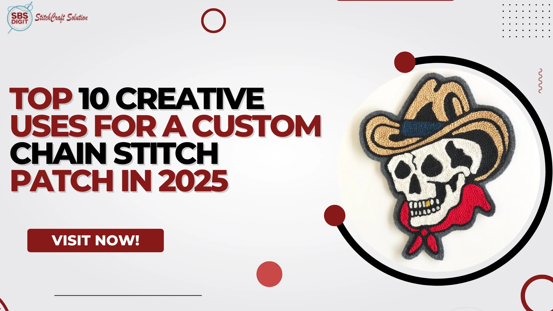 Top 10 Creative Uses for a Custom Chain Stitch Patch in 2025