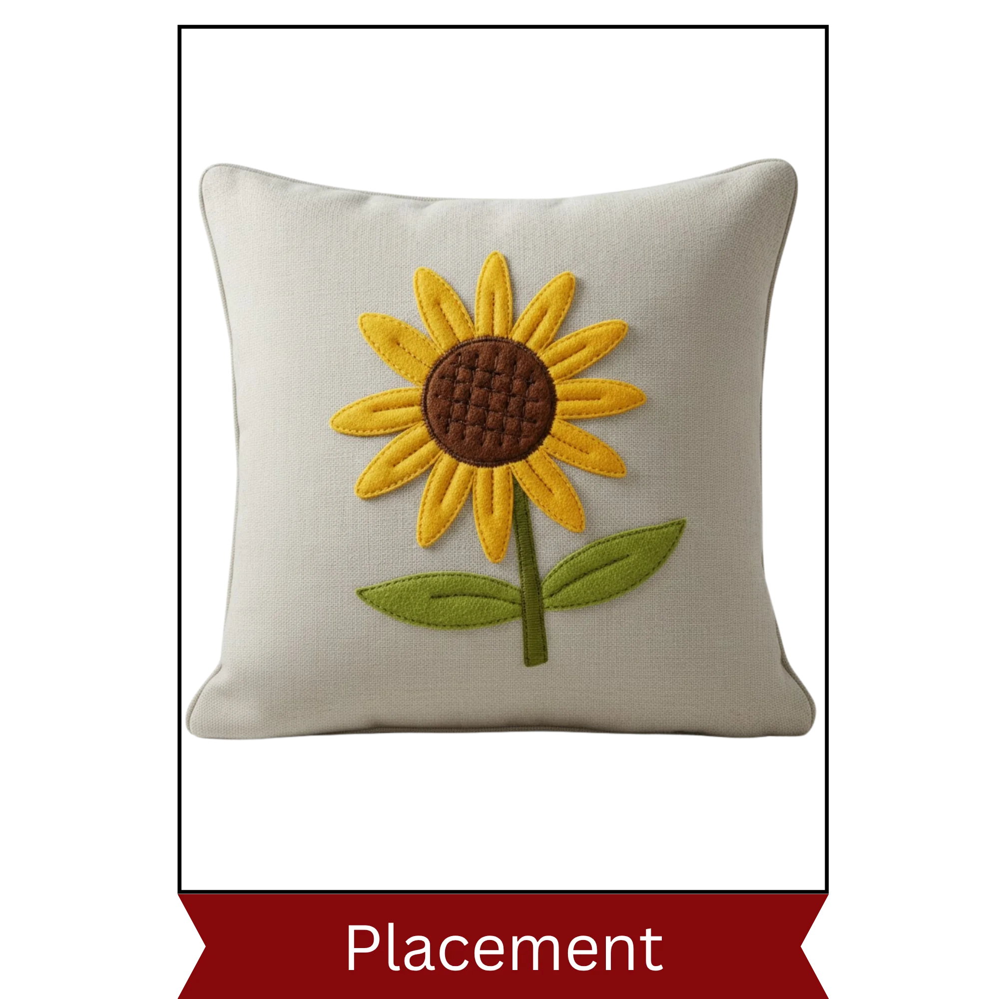 Applique Logo Digitizing Services placement